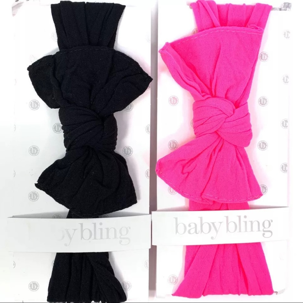 Baby Bling Bow Headband (Baby Girls) SET OF 2